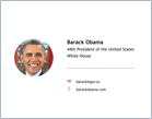Ejemplos de firmas de correo: Barack Obama