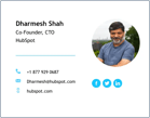  Ejemplos de firmas de correo: Dharmesh Shah